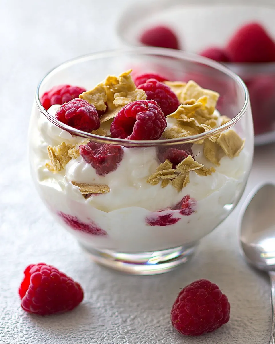 Raspberry Greek Yogurt Parfait