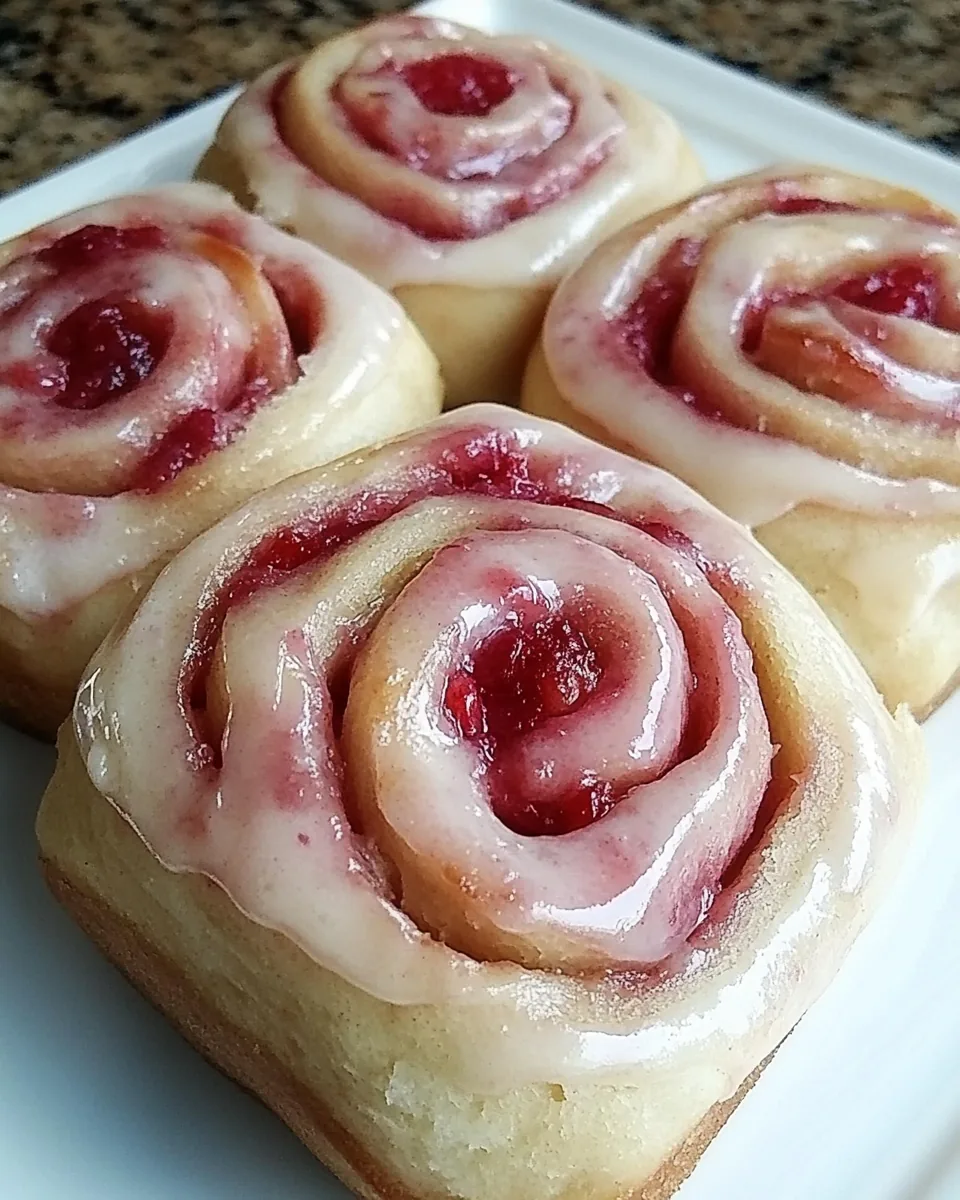Raspberry Swirl Rolls