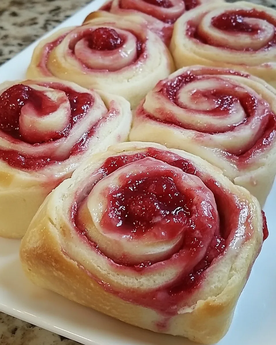 Raspberry Swirl Rolls