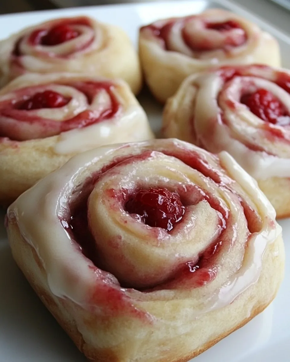 Raspberry Swirl Rolls