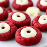 Red Velvet Thumbprint Cookies