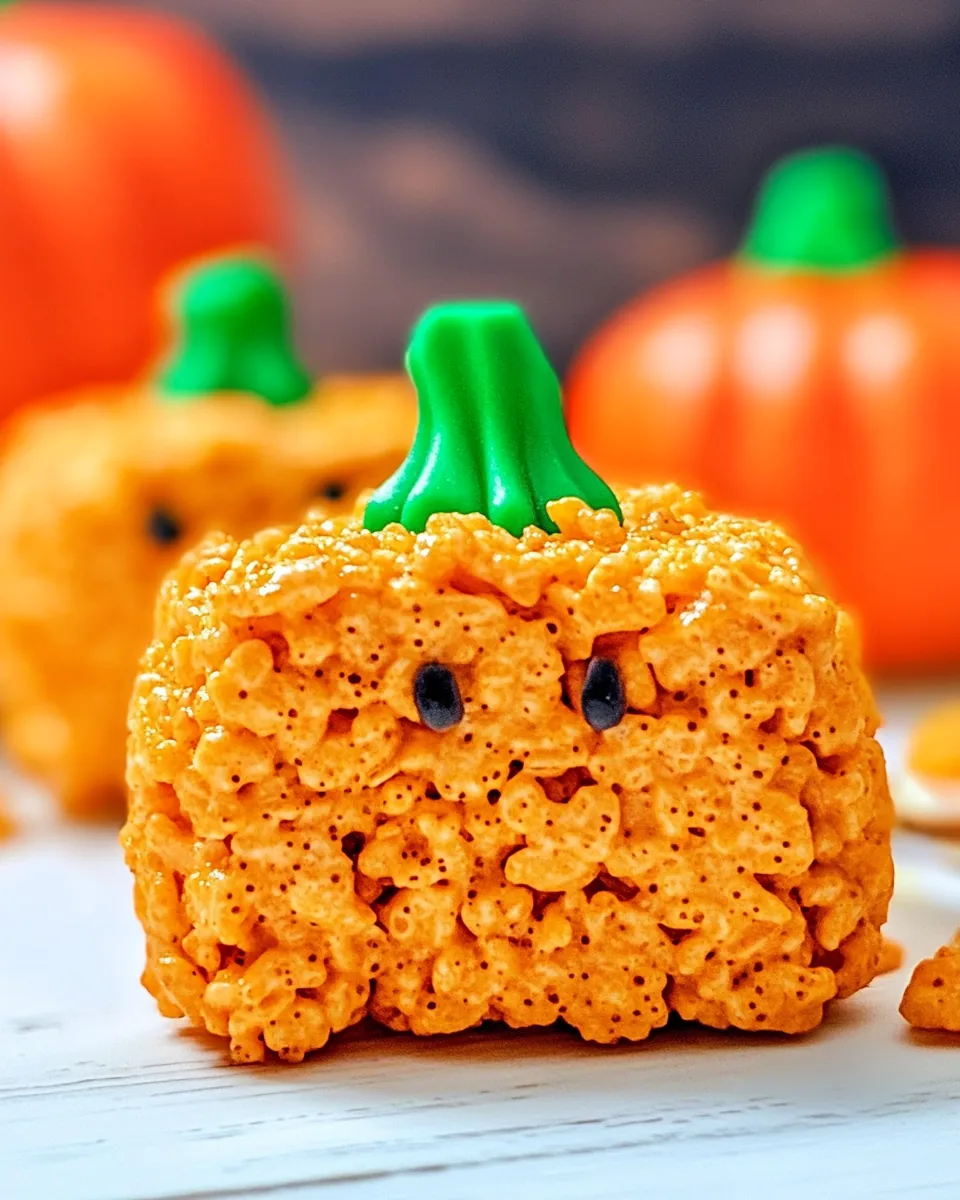 Rice Krispie Pumpkin Treats