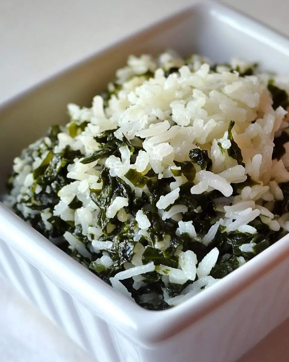 Rice with Spinach