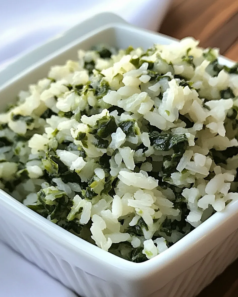 Rice with Spinach