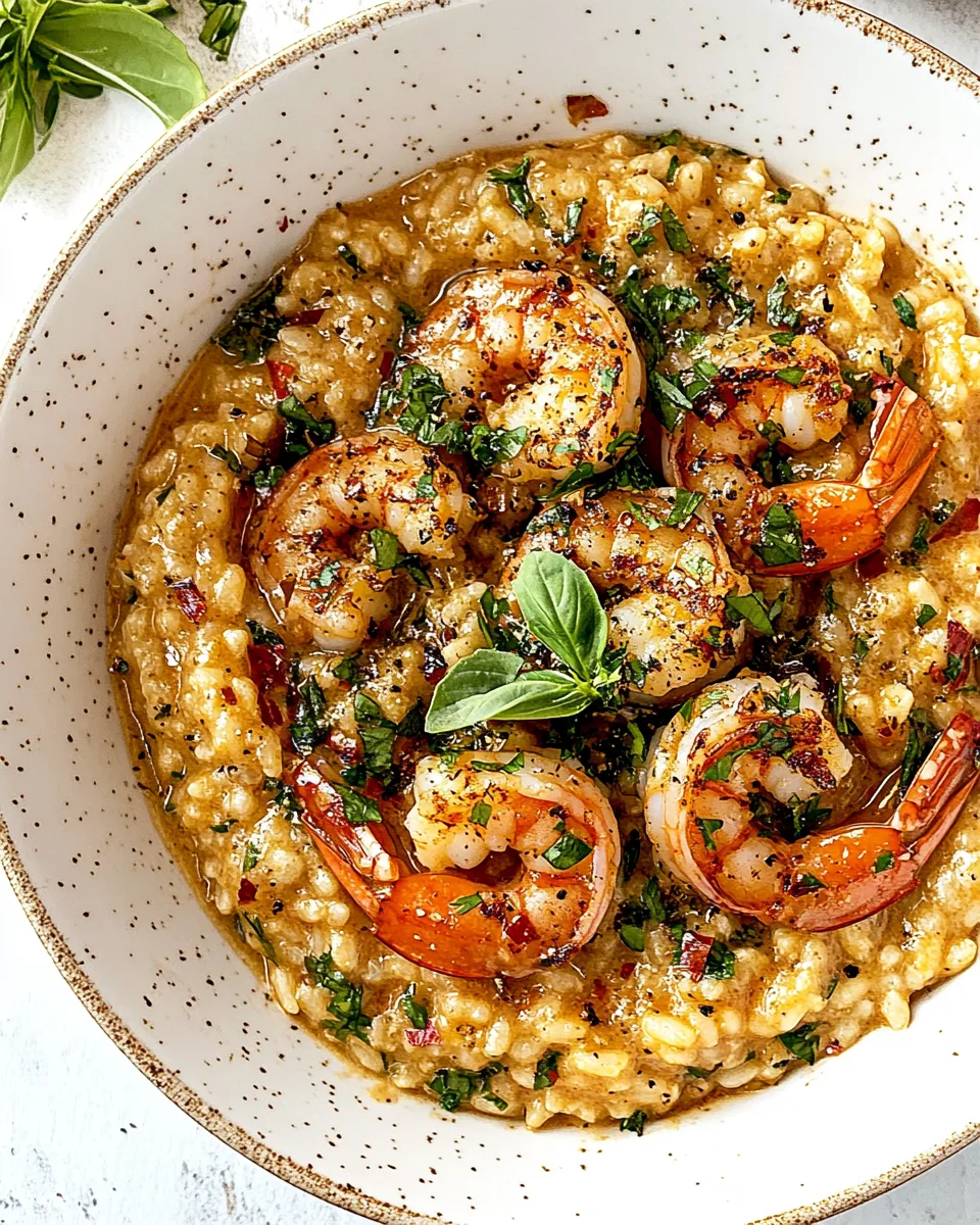 Risotto and Shrimp