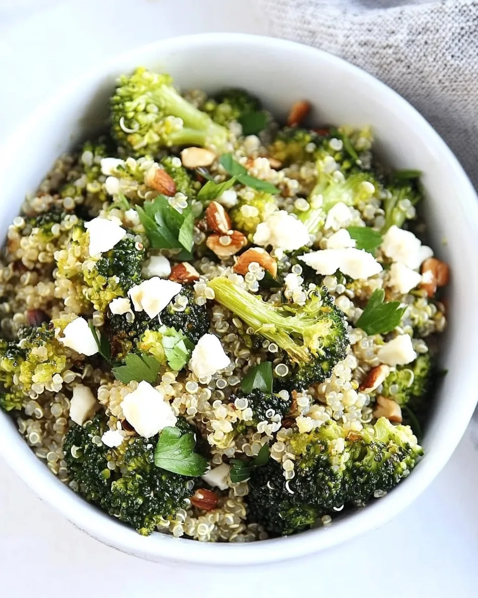 Roasted Broccoli Quinoa Salad