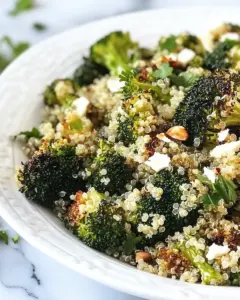 Roasted Broccoli Quinoa Salad