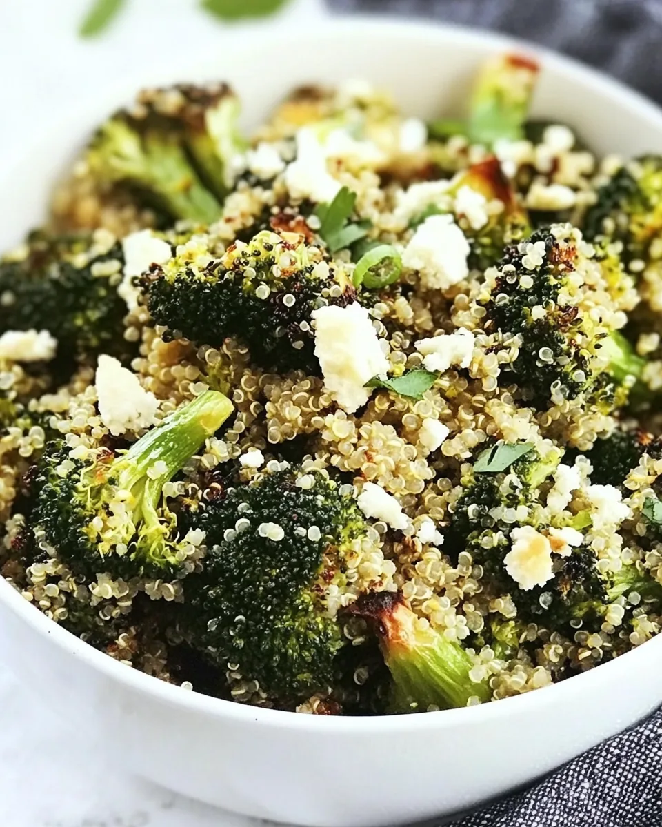 Roasted Broccoli Quinoa Salad