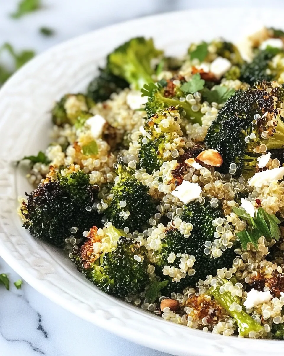 Roasted Broccoli Quinoa Salad