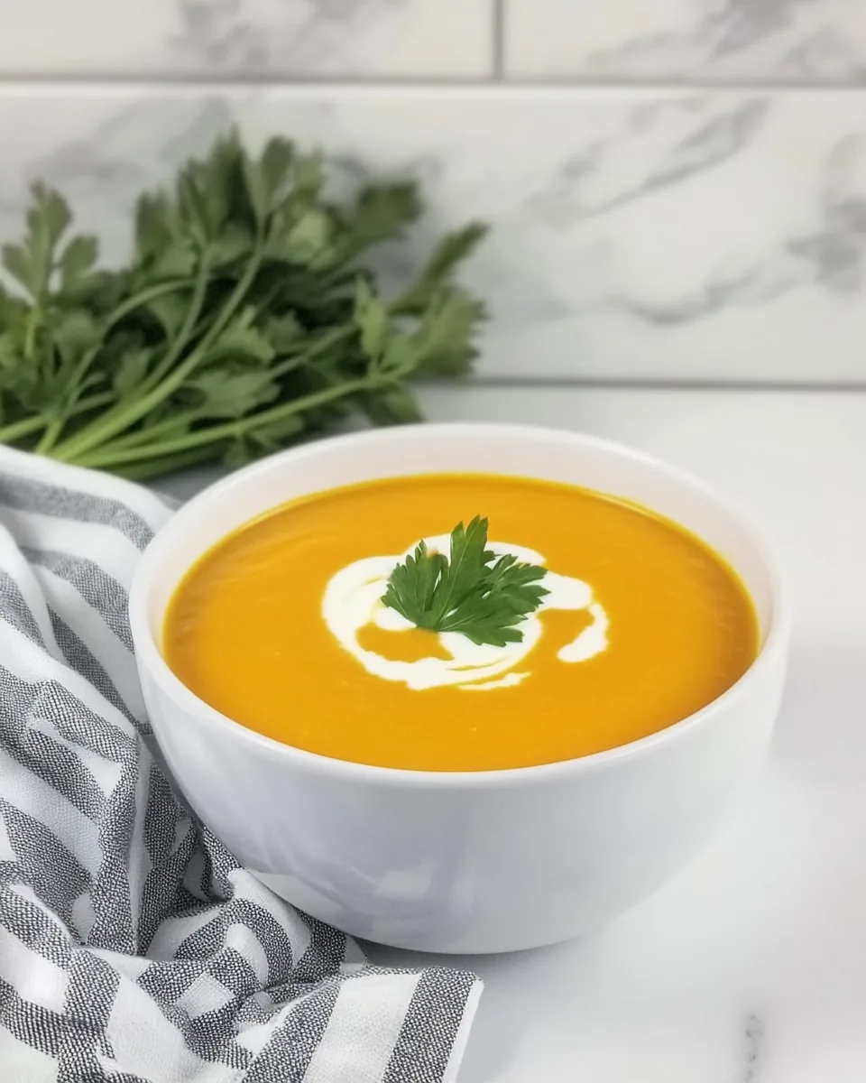 Roasted Carrot Ginger Soup