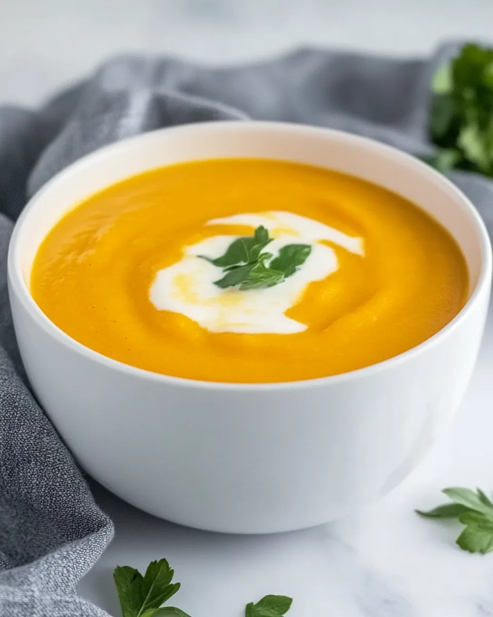 Roasted Carrot Ginger Soup