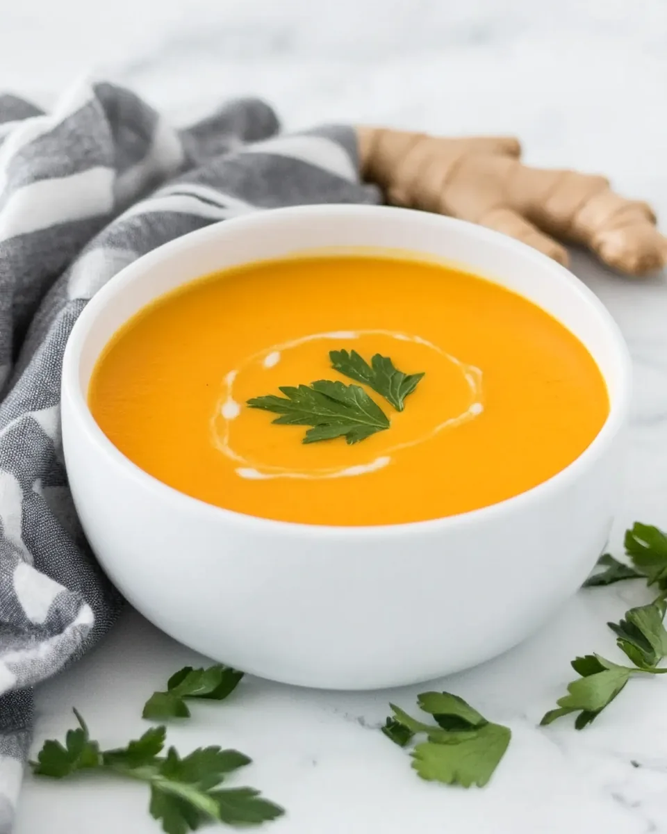 Roasted Carrot Ginger Soup
