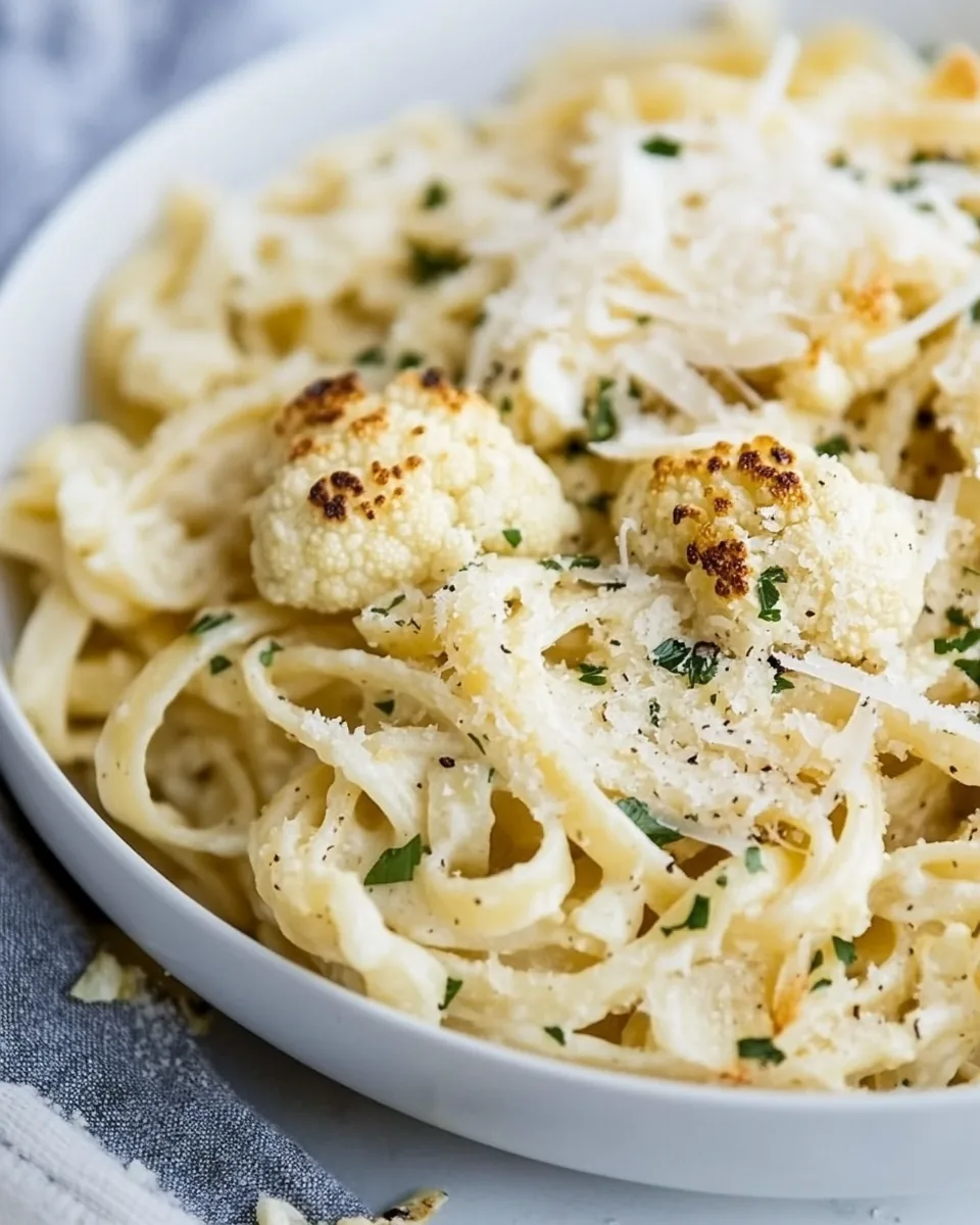 Roasted Cauliflower Pasta