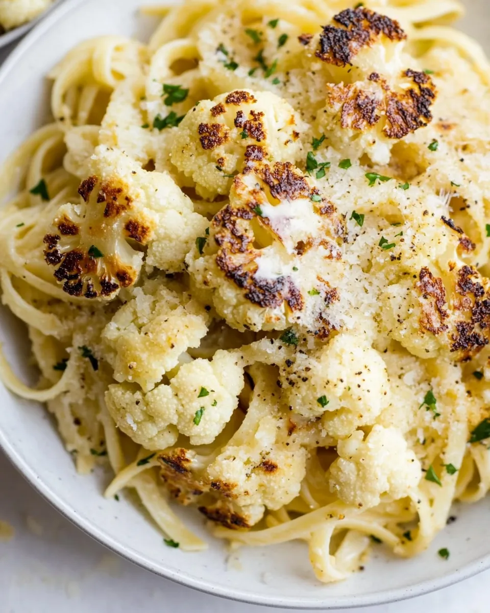 Roasted Cauliflower Pasta
