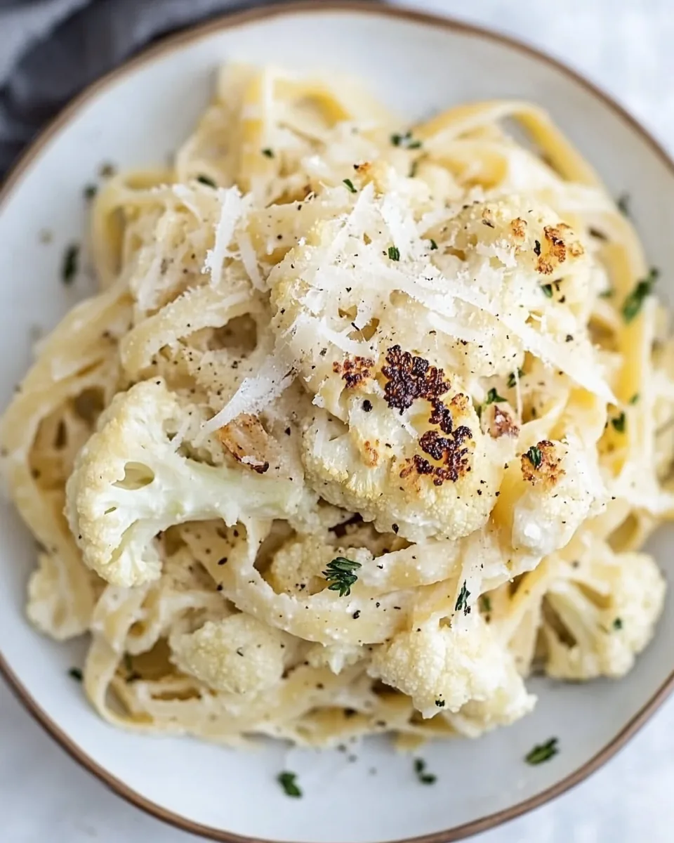 Roasted Cauliflower Pasta