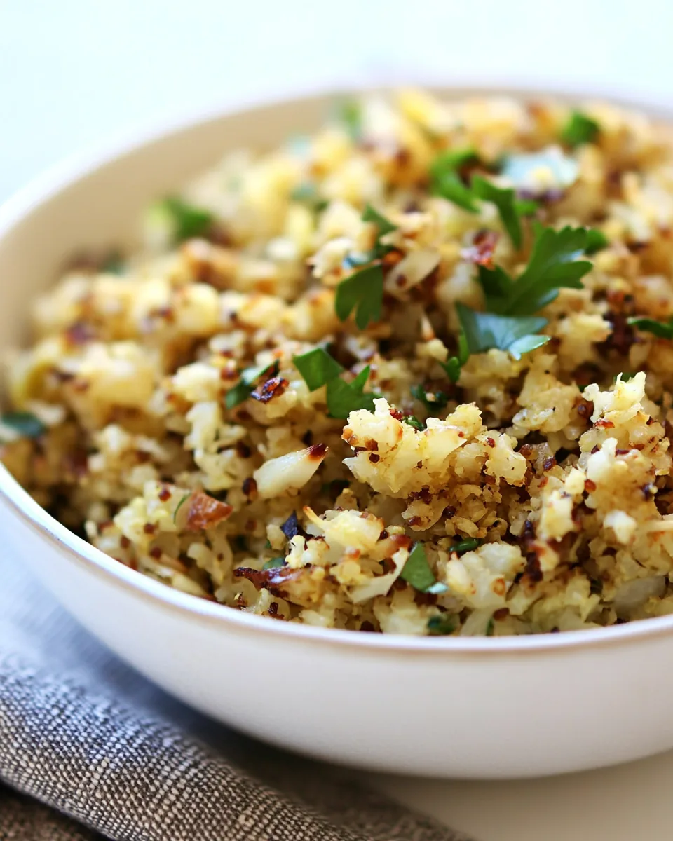 Roasted Cauliflower Rice