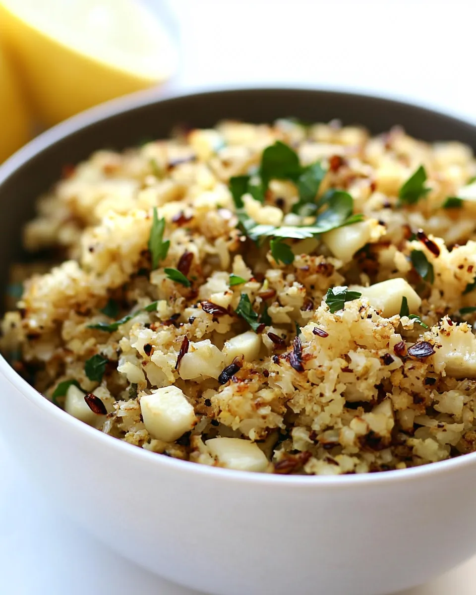 Roasted Cauliflower Rice