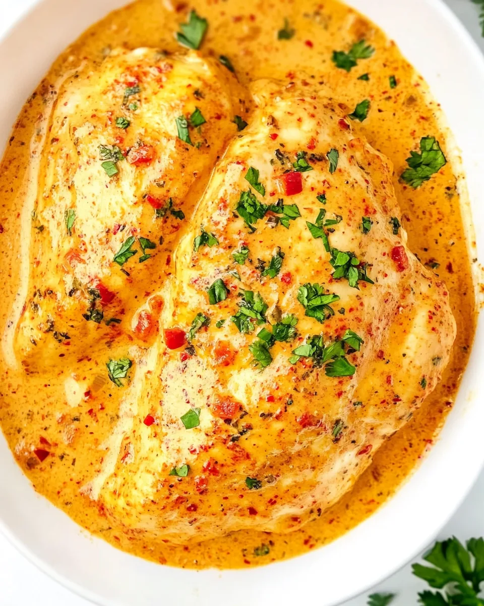 Roasted Red Pepper Skillet Chicken