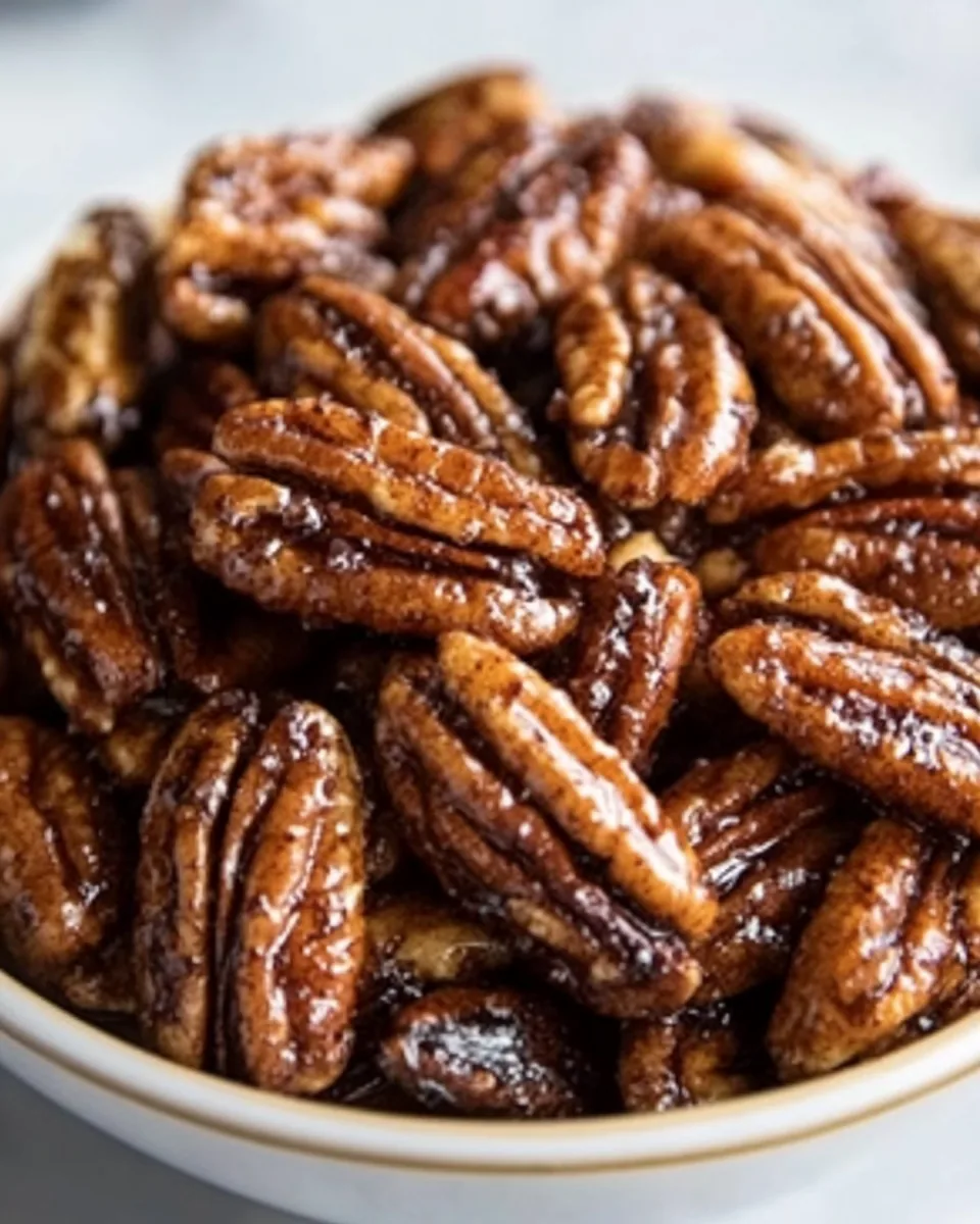 Roasted Spicy Maple Pecans