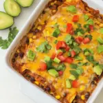 Roasted Sweet Potato and Black Bean Enchilada