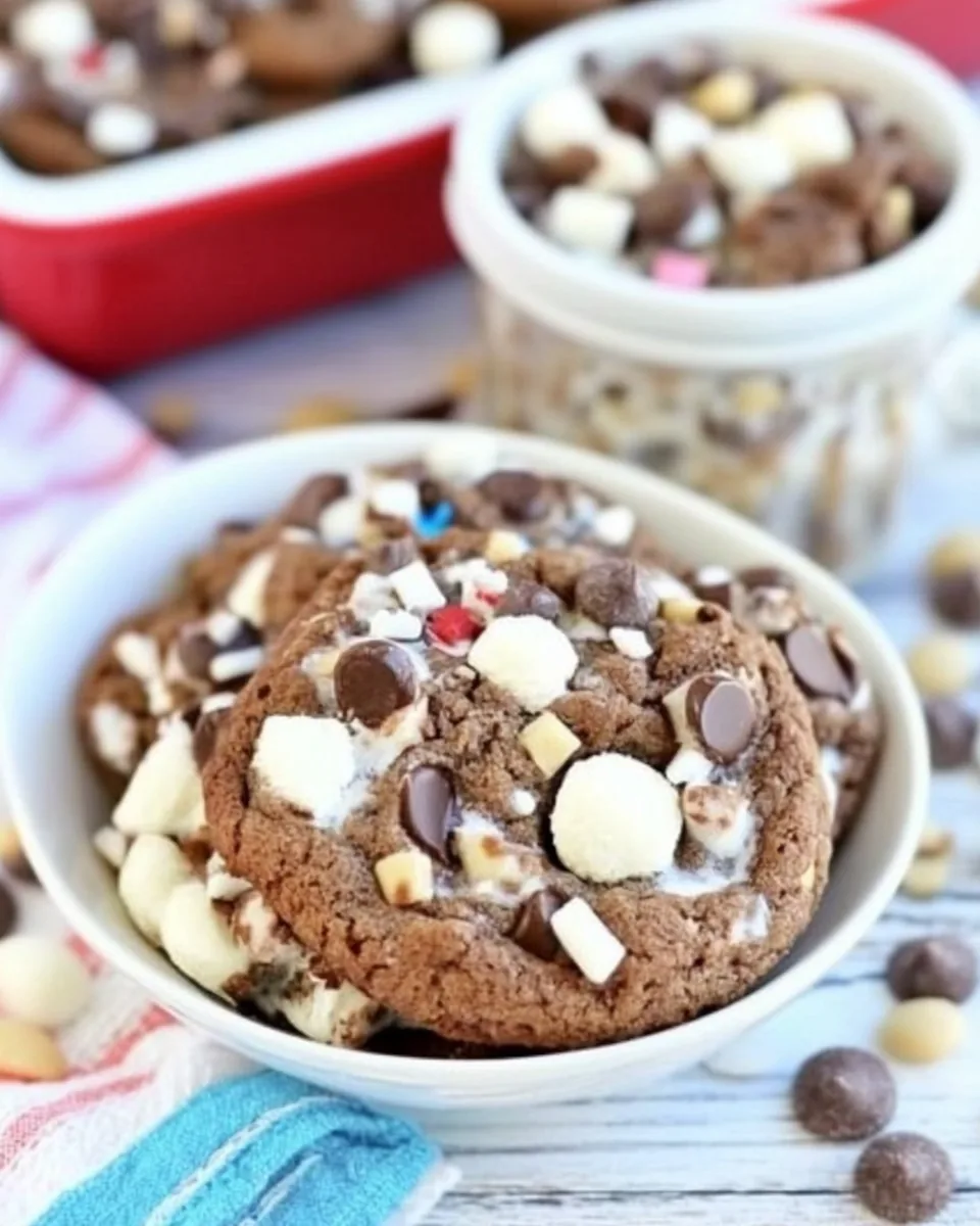 Rocky Road Nutella Pudding Cookies
