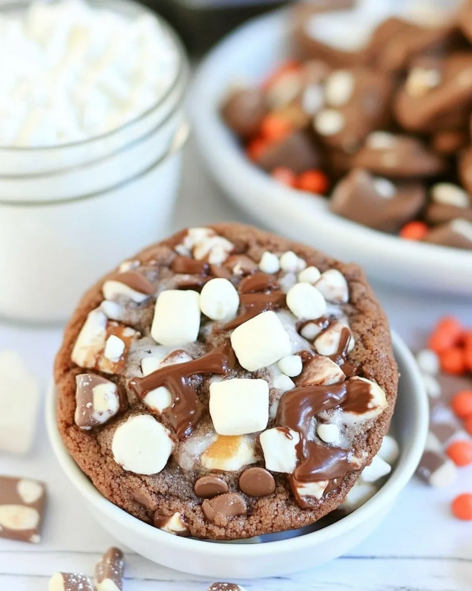 Rocky Road Nutella Pudding Cookies