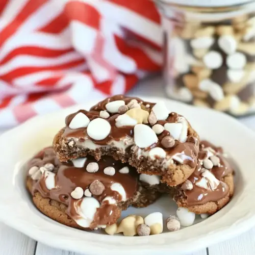 Rocky Road Nutella Pudding Cookies