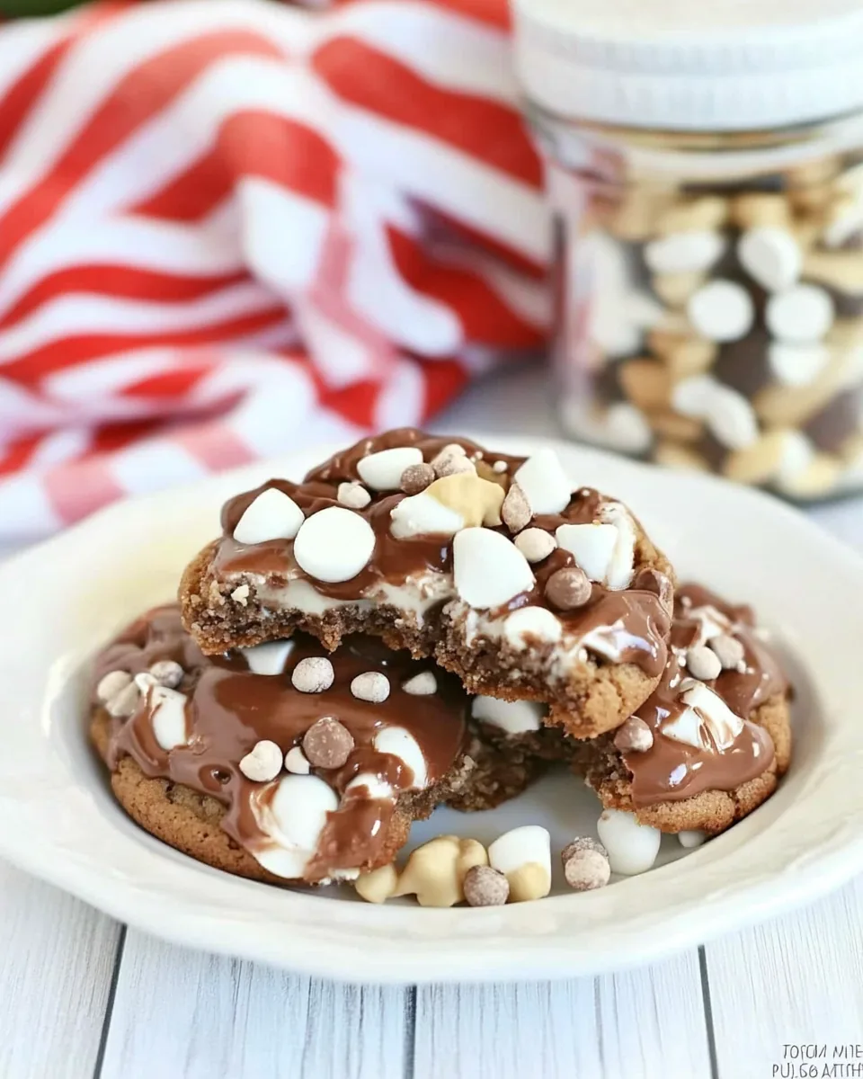 Rocky Road Nutella Pudding Cookies