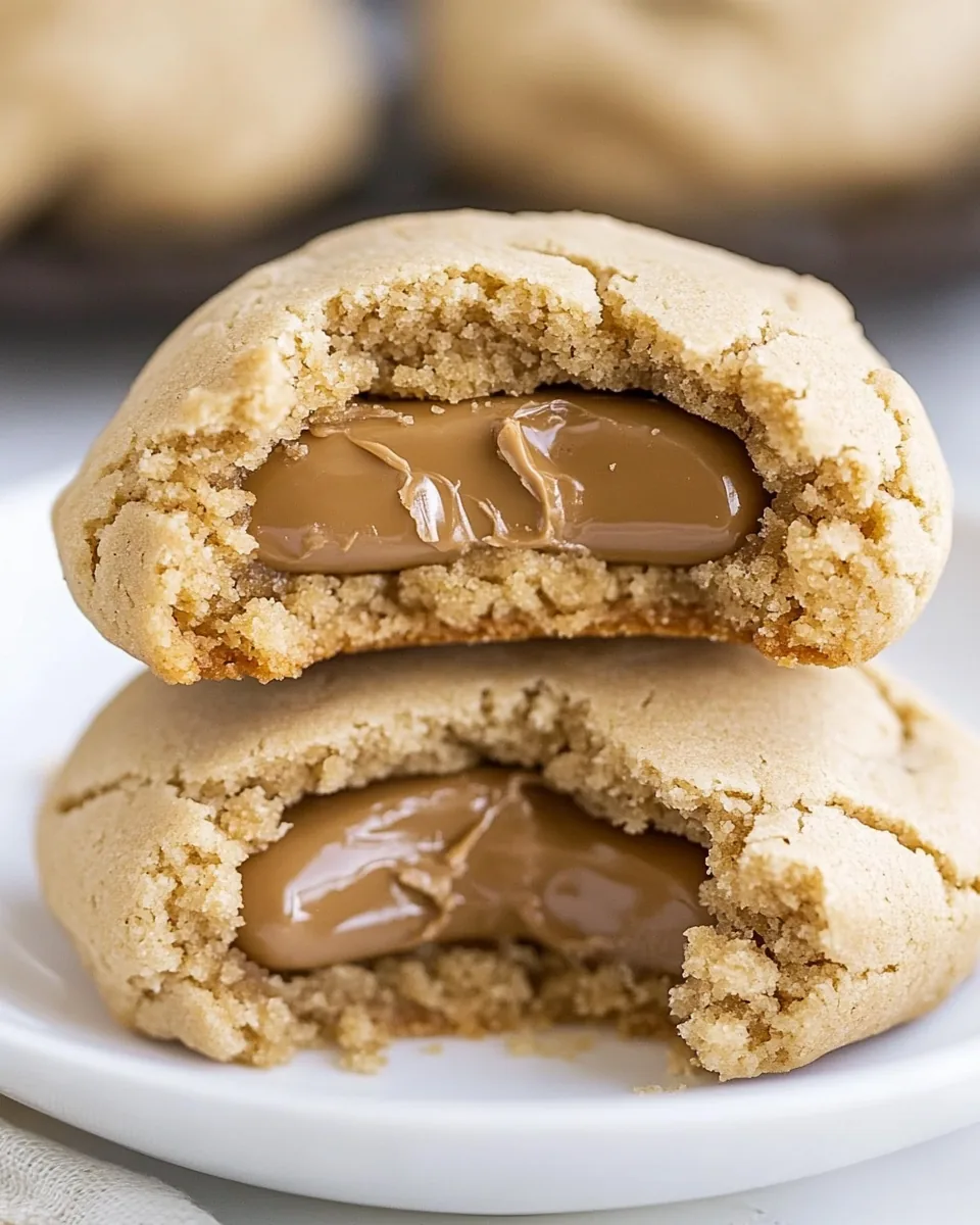 Rolo Stuffed Peanut Butter Cookies