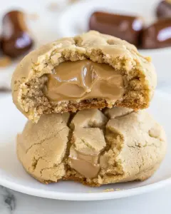 Rolo Stuffed Peanut Butter Cookies