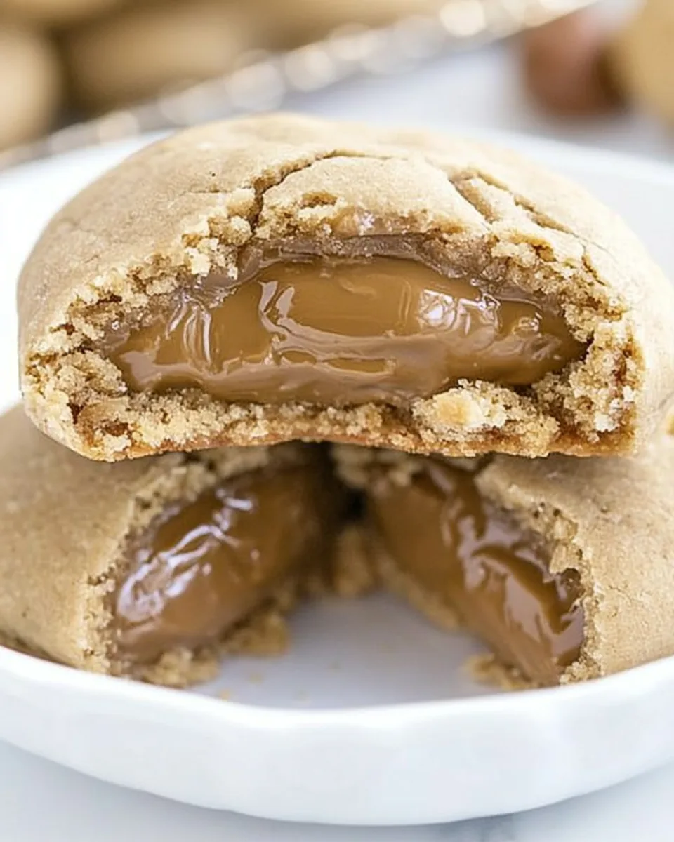 Rolo Stuffed Peanut Butter Cookies