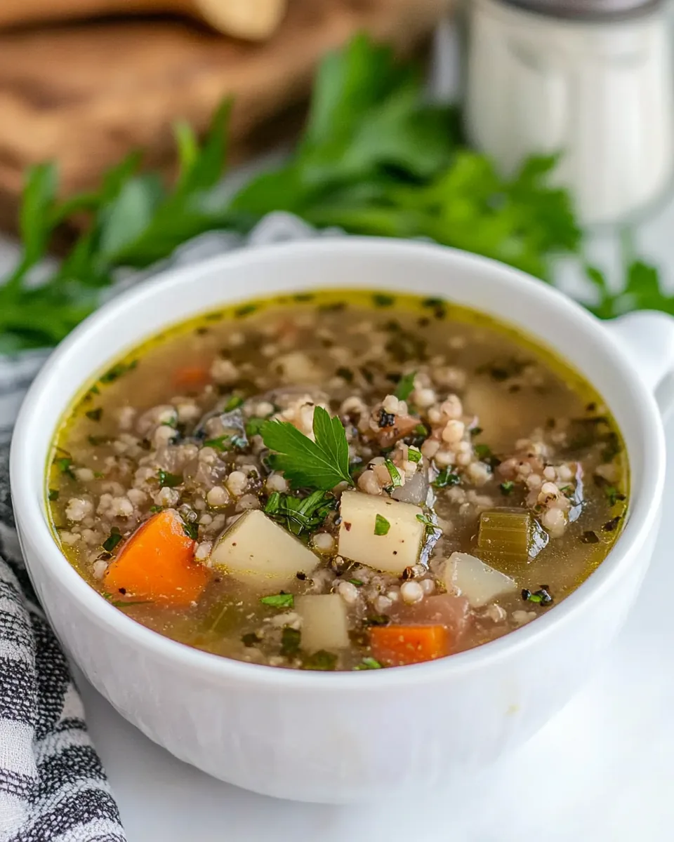 Russian Buckwheat Soup