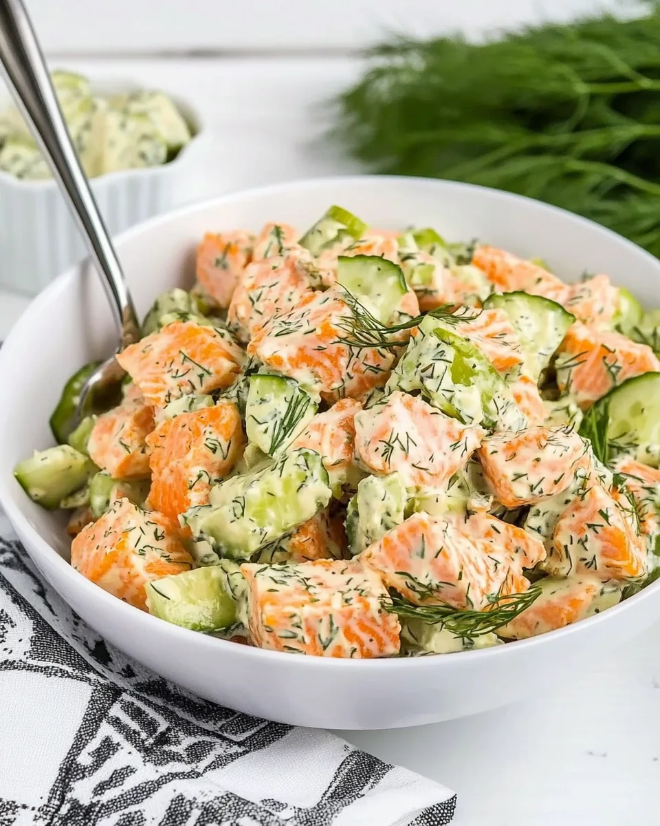 Salmon Salad with Dill