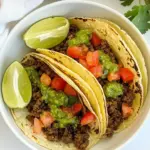 Salsa Verde Ground Beef Tacos