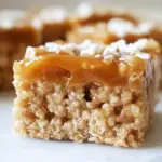 Salted Caramel Peanut Butter Rice Krispie Treats