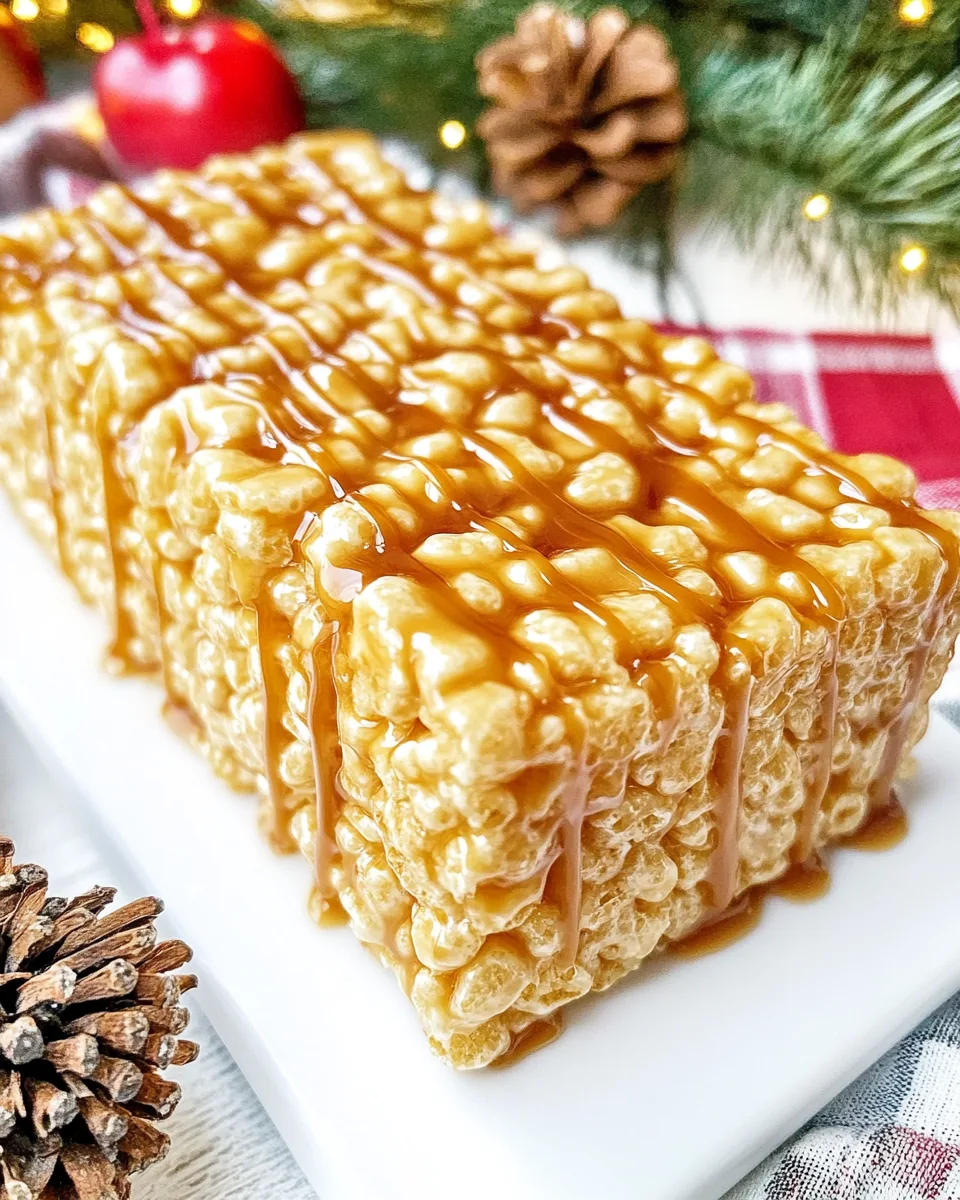 Salted Caramel Rice Krispie Treats