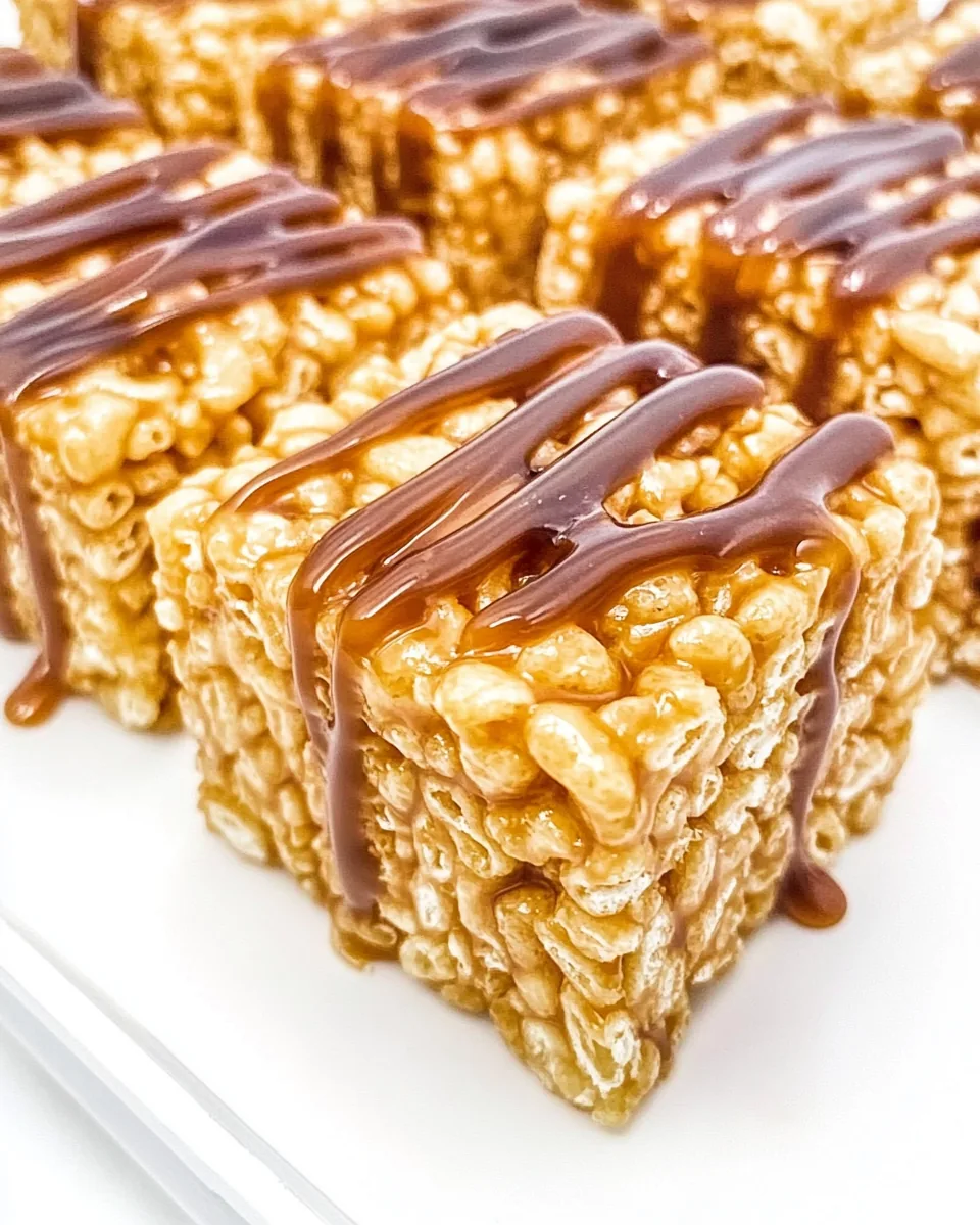 Salted Caramel Rice Krispie Treats