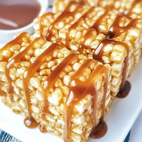 Salted Caramel Rice Krispie Treats