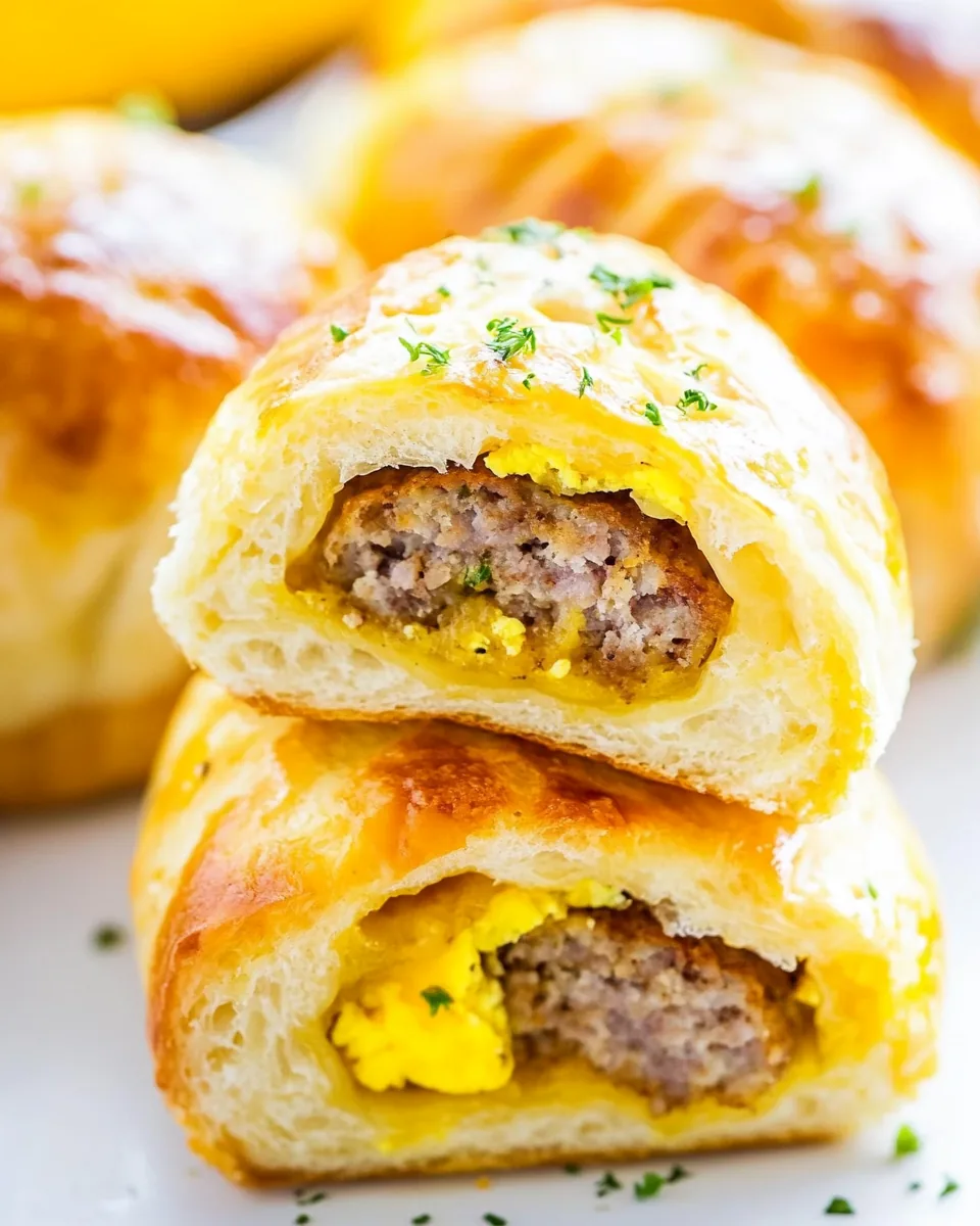 Sausage and Egg Breakfast Rolls