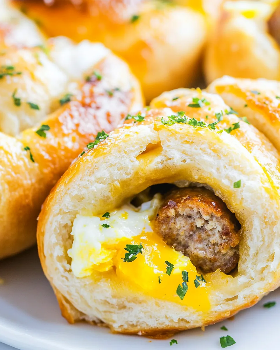 Sausage and Egg Breakfast Rolls