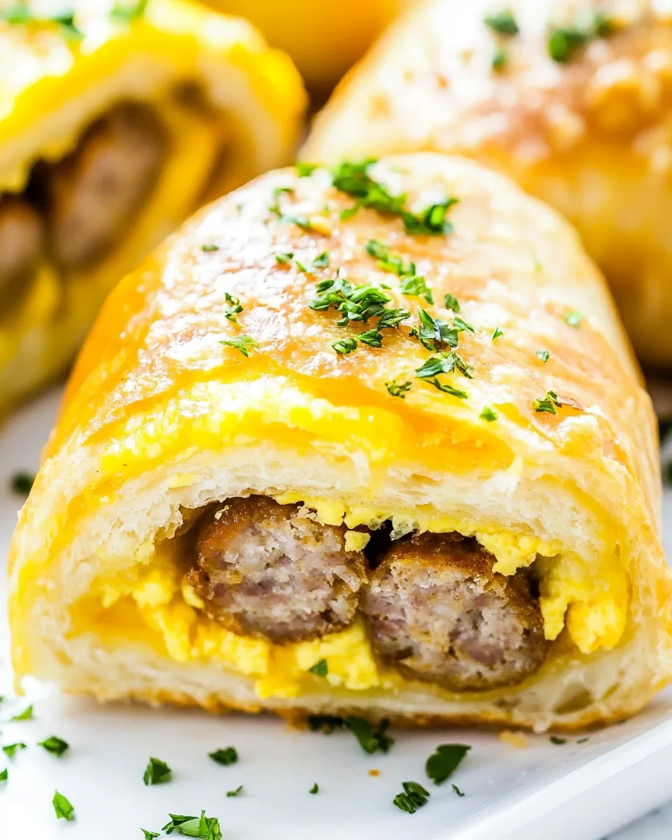 Sausage and Egg Breakfast Rolls