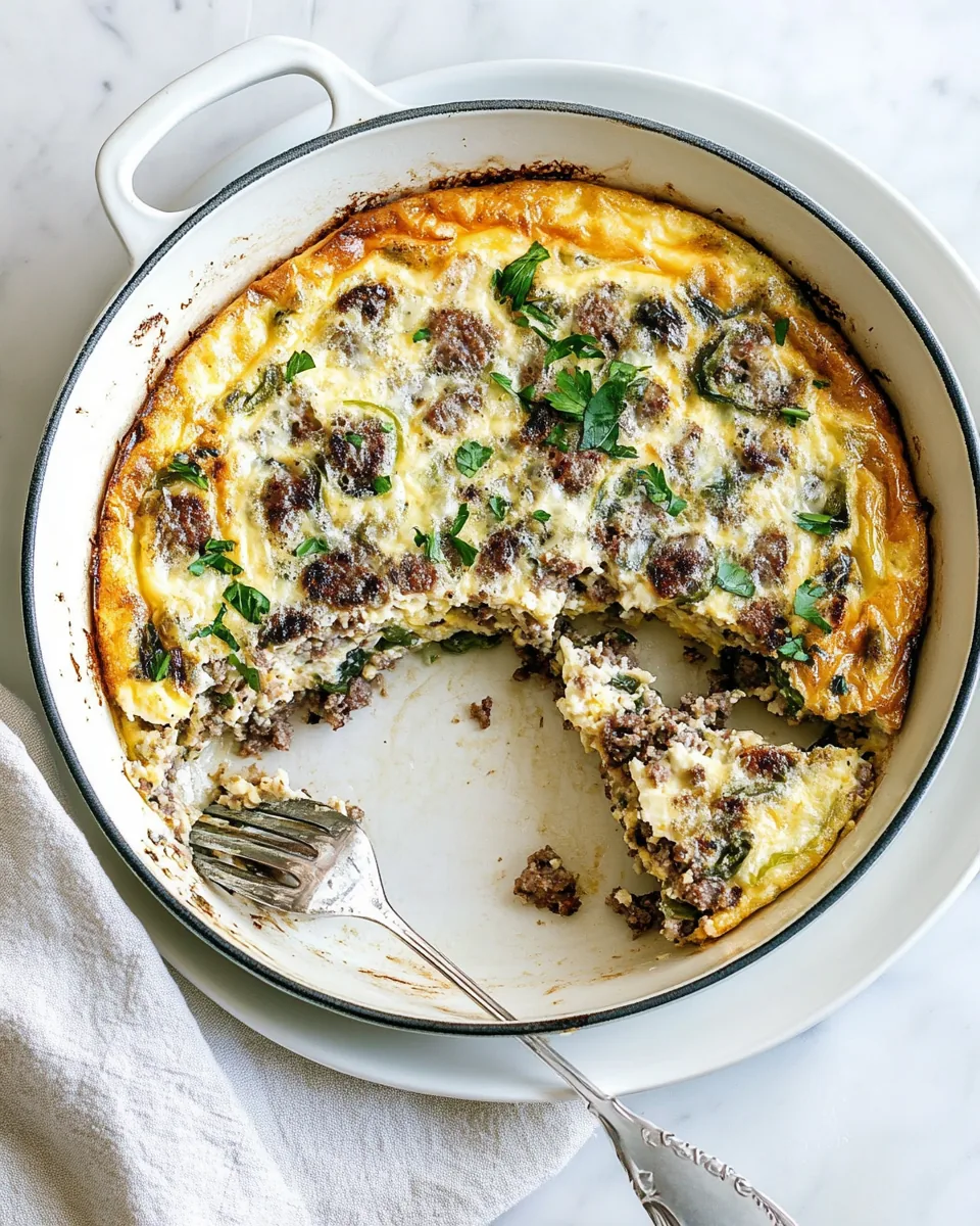 Sausage and Peppers Frittata