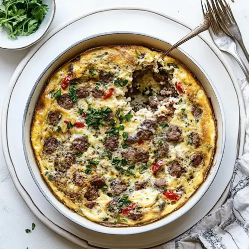 Sausage and Peppers Frittata