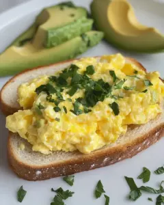 Scrambled Egg and Avocado Sandwich