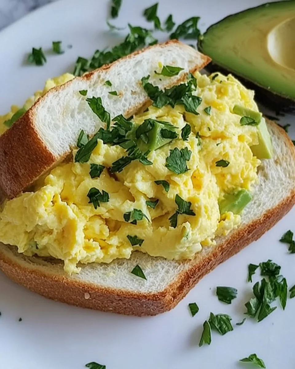 Scrambled Egg and Avocado Sandwich