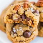 Sea Salt Browned Butter Chocolate Chip Pecan Cookies