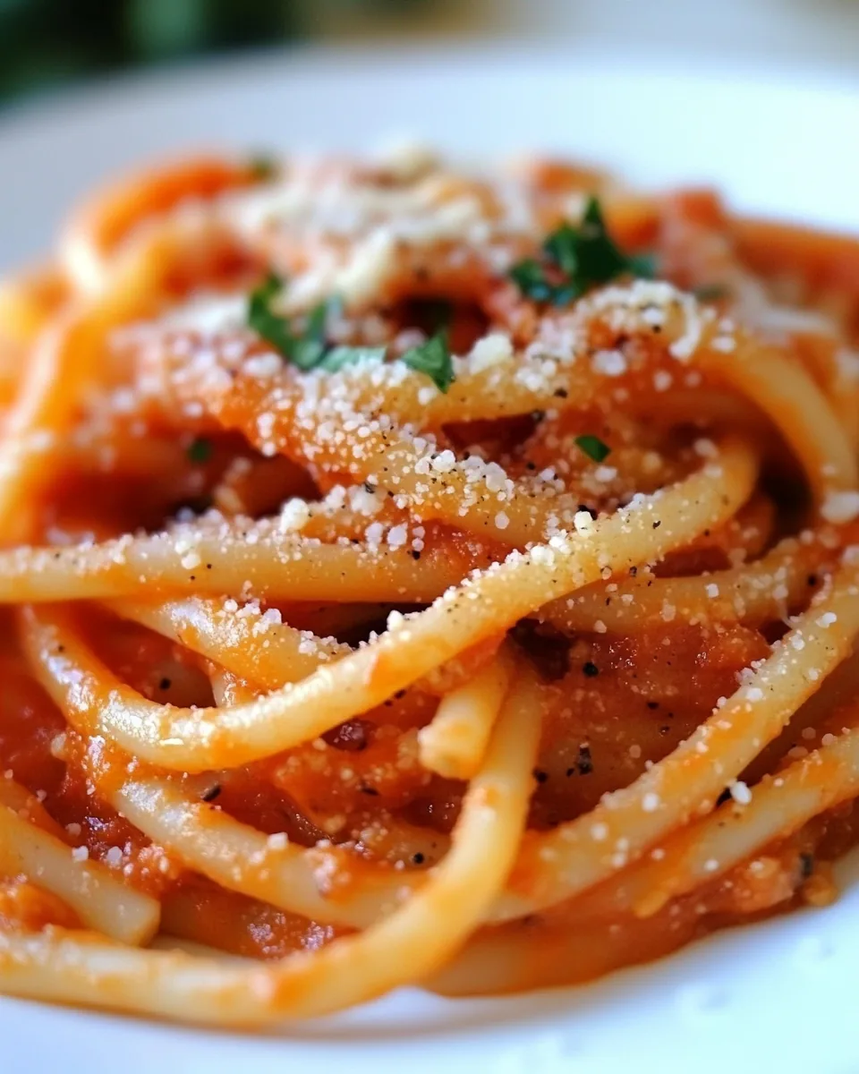 Seriously Amazing Roasted Red Pepper Pasta