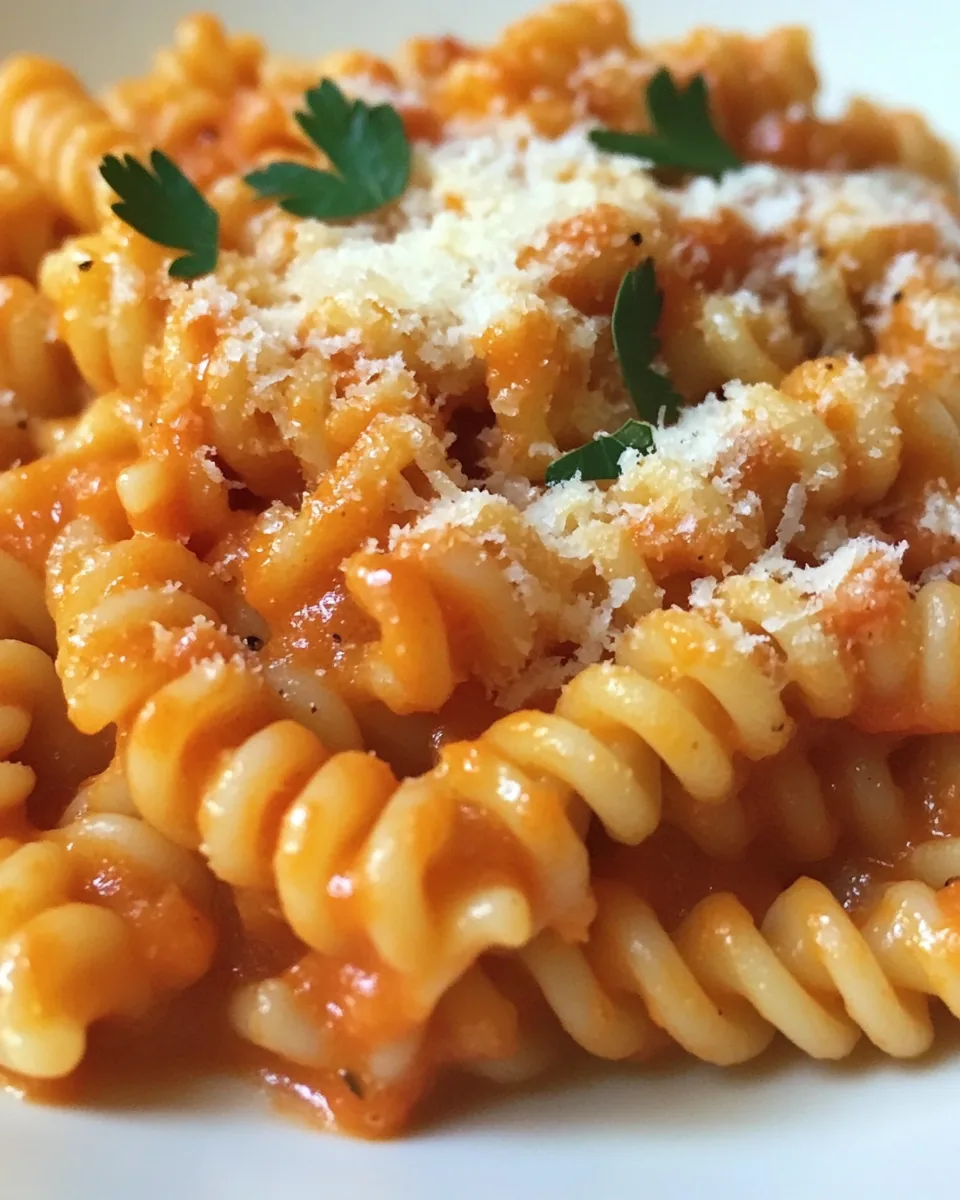 Seriously Amazing Roasted Red Pepper Pasta
