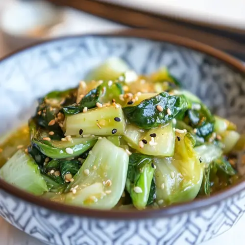 Sesame Garlic Sautéed Bok Choy
