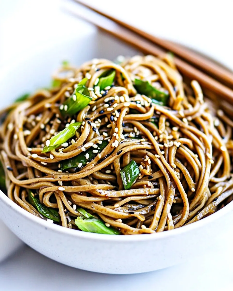 Sesame Soba Noodles